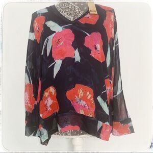 Go by gosilk blouse NWT